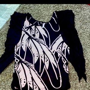 Women’s feather shirt